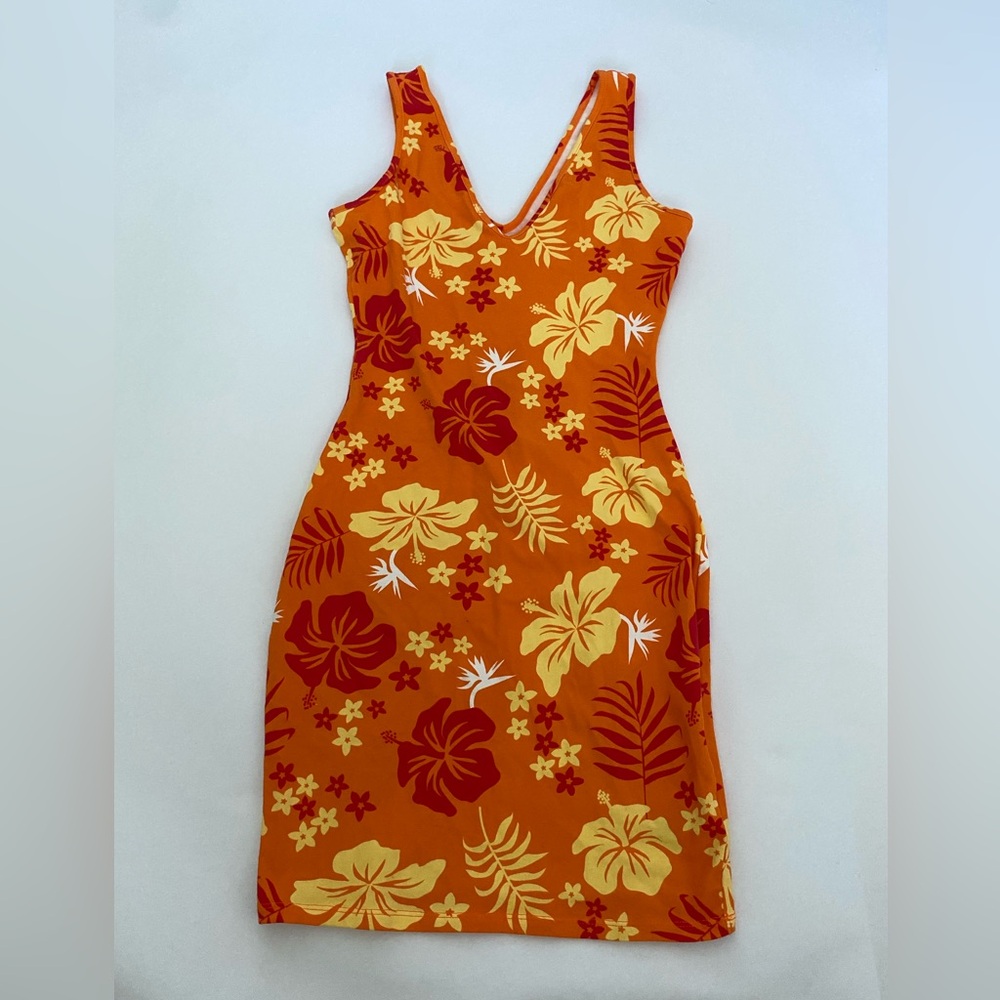 floral bodycon mini dress
